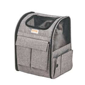 VEVOR Rolling Pet Carrier Backpack with Removable Wheels for Under 18LBS